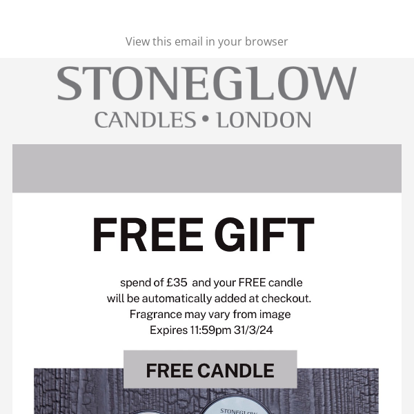 Grab Your Free Candle This Weekend