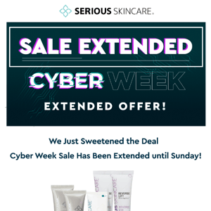 Good News! We've Extended Our Sale