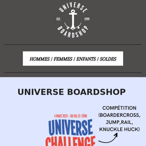 UNIVERSE CHALLENGE ! 🏂 | Universe Boardshop