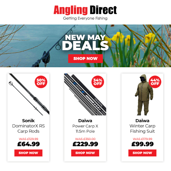 🚀MAY DEALS are Here! SHOP NOW! 😍 - Angling Direct