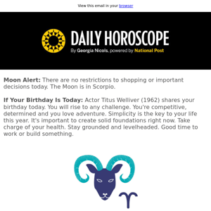 Your horoscope for March 5