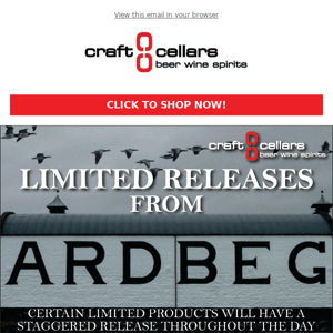 LIMITED ARDBEG RELEASES, NEW ARRIVALS, AND SAVINGS!