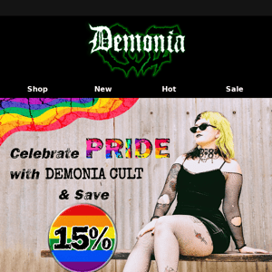 Get 15% Off and Show Your Pride with Demonia Cult - Happy Pride Month!