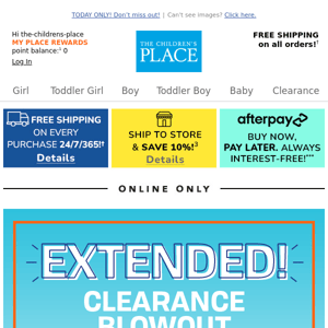 EXTENDED 24 HOURS ONLY! 70-75% OFF ALL CLEARANCE!