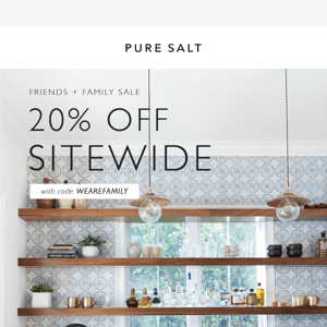 Everything You Love Is 20% Off!