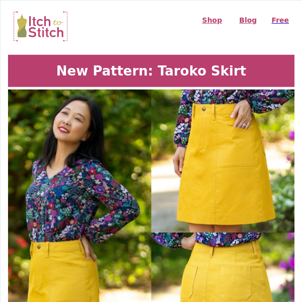 Introducing the Taroko Skirt PDF Sewing Pattern