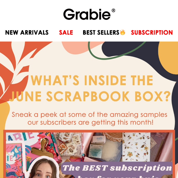 👀Unbox the June Scrapbook Box: What's Inside?