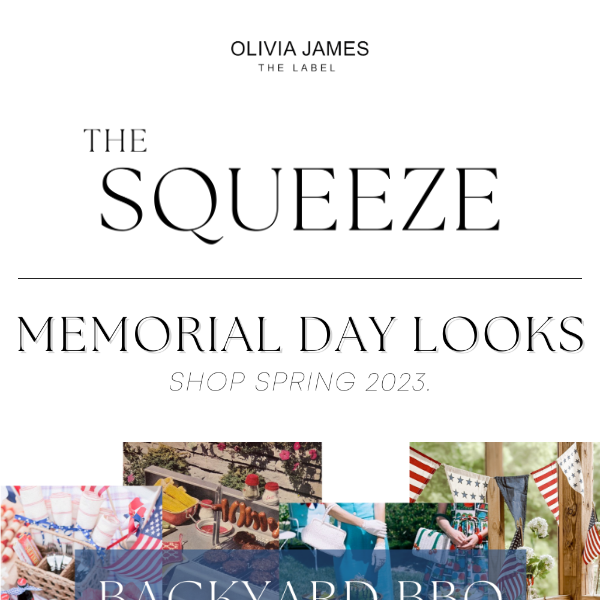 THE SQUEEZE: Memorial Day Looks 💙