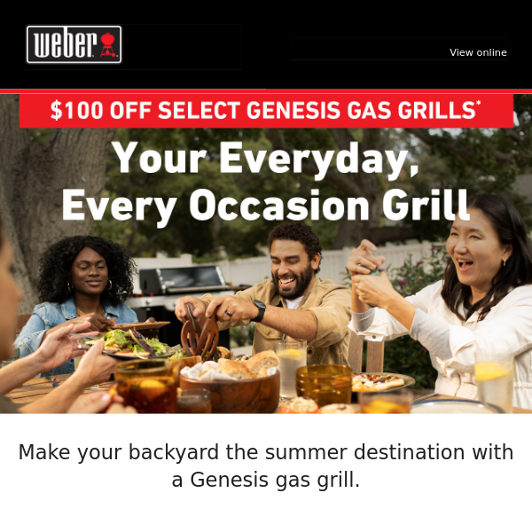 $100 Off Select Genesis Gas Grills!
