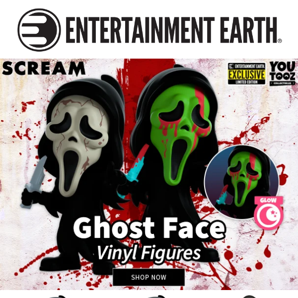 Scream Glow-in-the-Dark Plush - Entertainment Earth