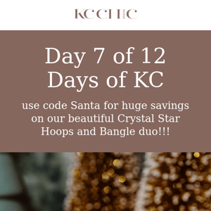 Day 7 of 12 Days of KC!!