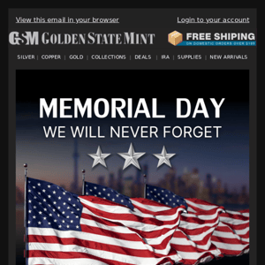 🎖️ Memorial Day - We Salute You 🎖️