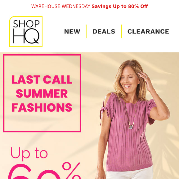 UP TO 60% OFF ☀️ Extra Hot Summer Fashion Deals