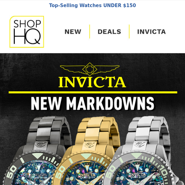 NEW PRICE CUTS: Dive Into Invicta’s Latest Discounts