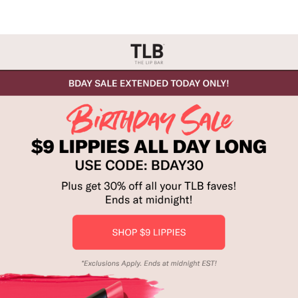 Did someone say $9 Lippies all day long?💄