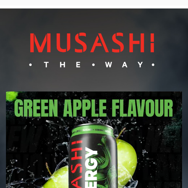 NEW Musashi Energy Drink Flavour