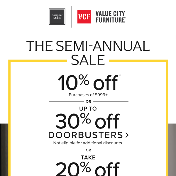 Save in the Semi-Annual Sale before it disappears…