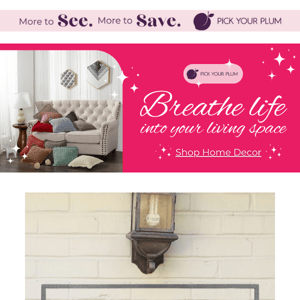 Breathe life into your living space - Shop Home Decor!