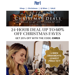 Hurry and get up to 60% OFF Christmas faves!