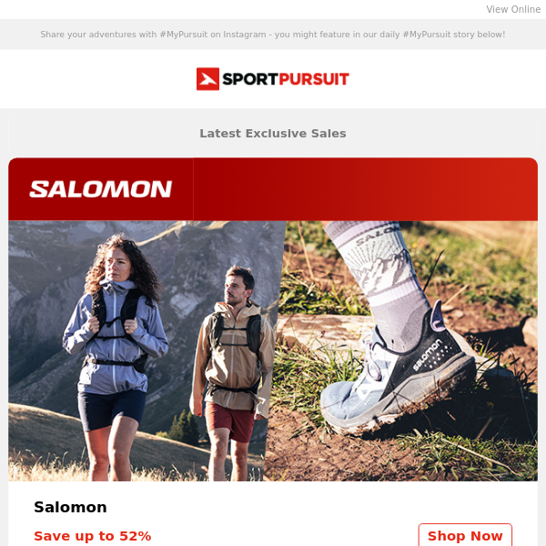 Salomon | Stance | Down & Dirty | Odlo | Alpina Footwear | Up to 70% Off!