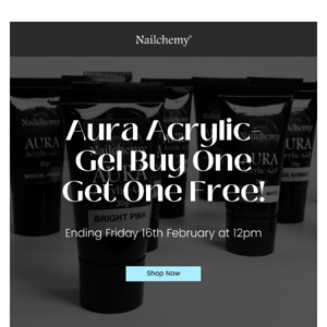 🌟 BOGO Alert! Aura Acrylic-Gel Colours - Buy One Get One Free! 🌟