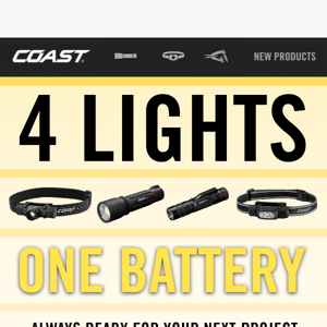 Four Lights, One Battery