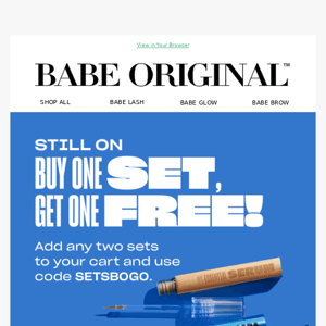 Buy One Set, Get One Set FREE!