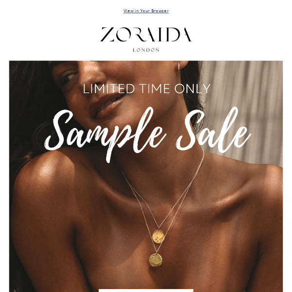 Our Sample Sale is now open!