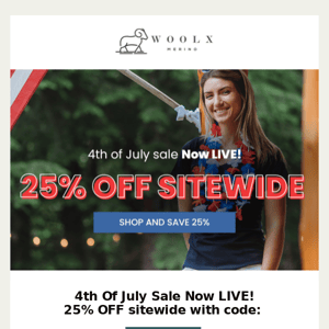 🇺🇸 4th of July Sale: 25% OFF sitewide