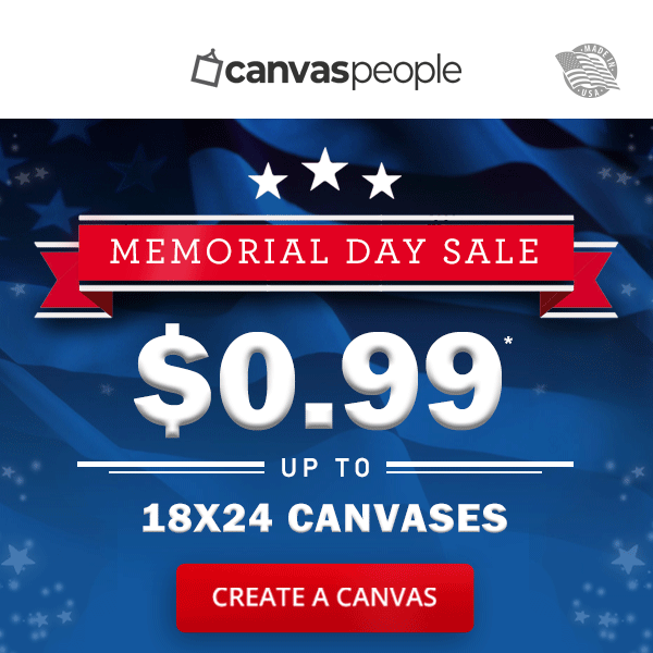 Less Than 4 Hours Left for Your Exclusive Free* 18x24 Canvas! - Canvas  People