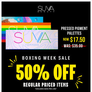 50% OFF during Boxing Week!