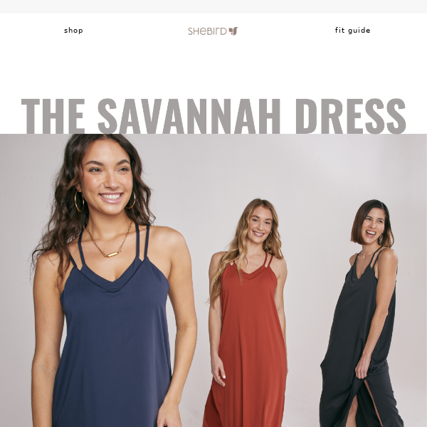 IN-STOCK ALERT - The Savannah Dress is here! - Shebird Shop