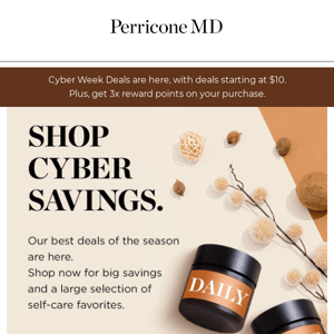 More cyber week savings: save extra on regimens, starting at $75.