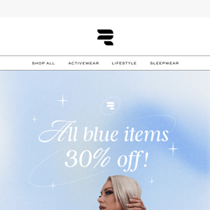 30% off ALL blue items 🩵🦋