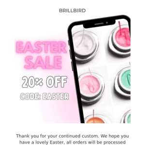 Last 2 days of our Easter sale