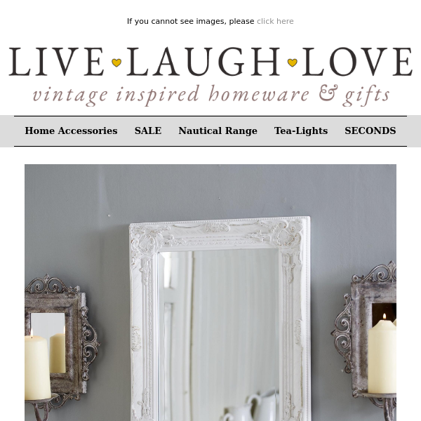 Back In Stock!!! This beautiful Shabby Chic Mirror..