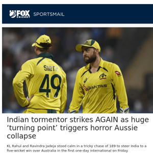 Indian tormentor strikes AGAIN as huge ‘turning point’ triggers horror Aussie collapse
