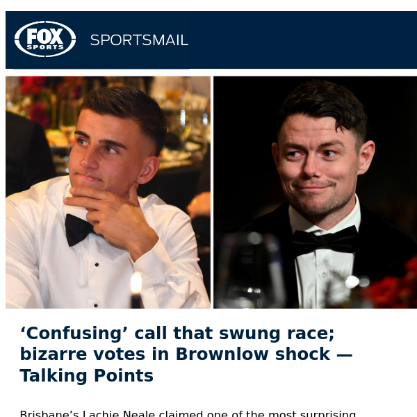 The baffling votes that decided shock Brownlow race: Talking Points 🗣