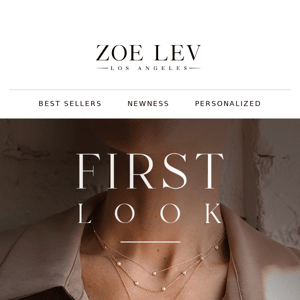 FIRST LOOK | Bezel Lariat Necklace