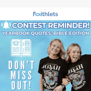 Clock's Ticking: Your Biblical Yearbook Entry Awaits! 🕰️📖