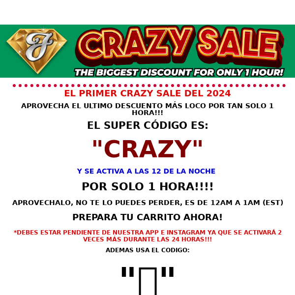 Javier The Jeweler NYC, EL PRIMER CRAZY SALE DEL AÑO‼️ APROVECHA LA LOCURA 🤩