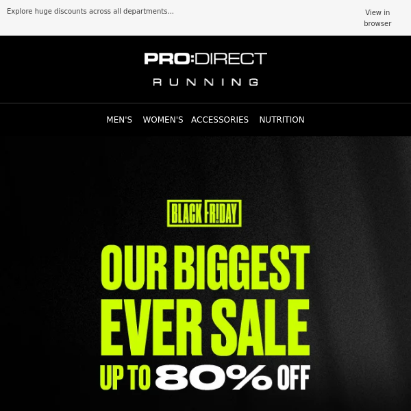 Pro Direct Running - Latest Emails, Sales & Deals