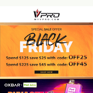 MyVPro Black Friday Sale: Select Products Buy One Get One Free + Storewide Discounts!