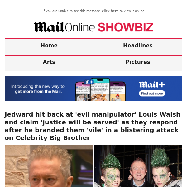 Jedward hit back at 'evil manipulator' Louis Walsh and claim 'justice will be served' as they respond after he branded them 'vile' in a blistering attack on Celebrity Big Brother