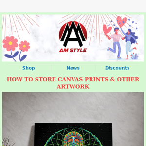 How to store canvas prints and other artwork