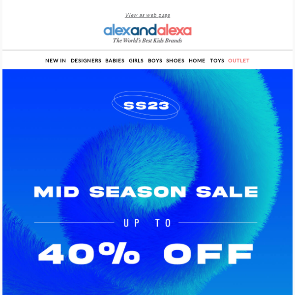 SALE : Up to 40% off on your favorite designers