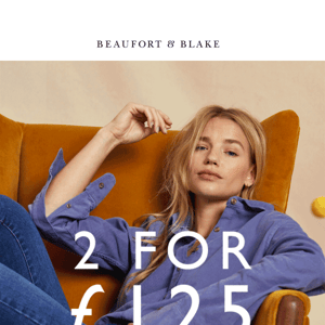Enjoy 2 for £125 On Cord Shirts