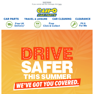 Drive Safe This Summer With 45% Off Car Parts*