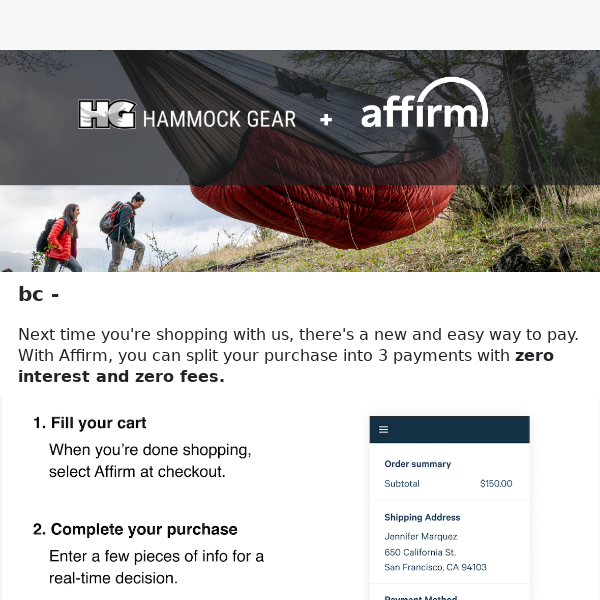 Unwind in the Wild: Camp Now, Pay Later with Affirm!