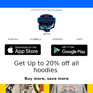 Up to 20% Off : ALL Hoodies!